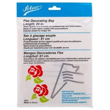 Flex Decorating Bag 24-Inch Coated Nylon Reusable Pastry Bag White
