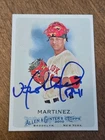 2010 Allen Ginter's VICTOR MARTINEZ Red Sox In-Person Signed Autographed AUTO