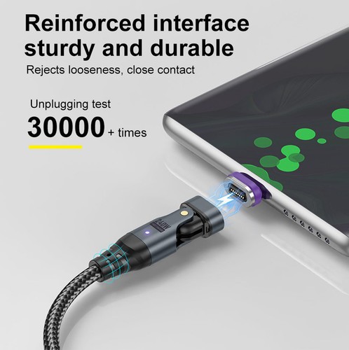 PD 240W Magnetic Type C to Type C Cable USB C Fast Charging Charger Data Sync - Picture 5 of 16