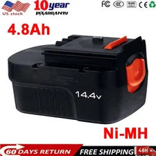Battery HPB14 For BLACK and DECKER 4.8Ah 14.4 Volt NiMH FIRESTORM FSB14 A14 NEW