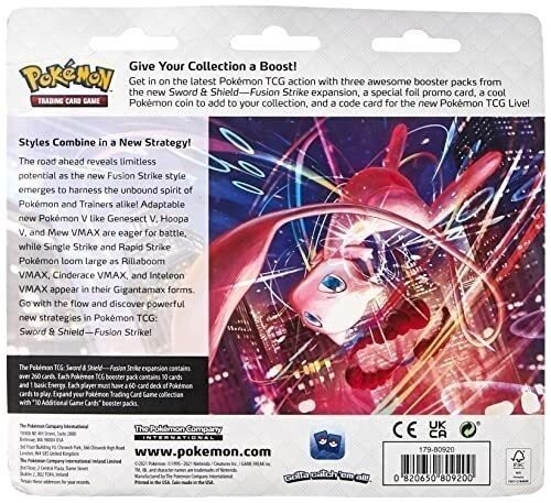 Pokémon TCG: Sword & Shield- Fusion Strike Three-Booster Blister - Afbeelding 2 van 6