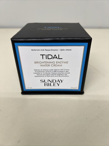 Sunday Riley Tidal Brightening Enzyme Water Cream 1.7 oz W Box Applicator - Bild 1 von 9