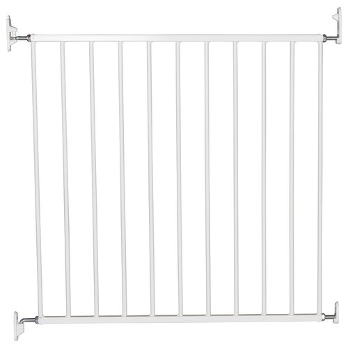 Baby Gate Safety Guard No Trip Screw Fit Child Gate White 7278.5cm