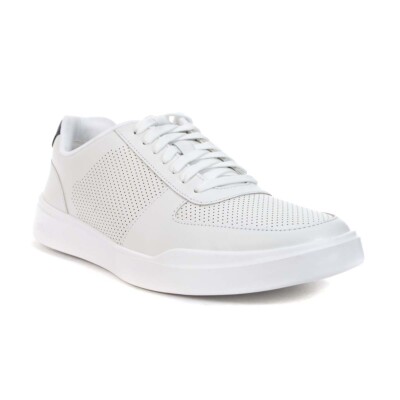 Cole Haan Men's Grand Crosscourt White Perforated/Peacock Sneakers