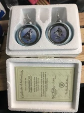 Bradford Editions Grey Guardian Golden Generations Wolf Ornaments Set 1997