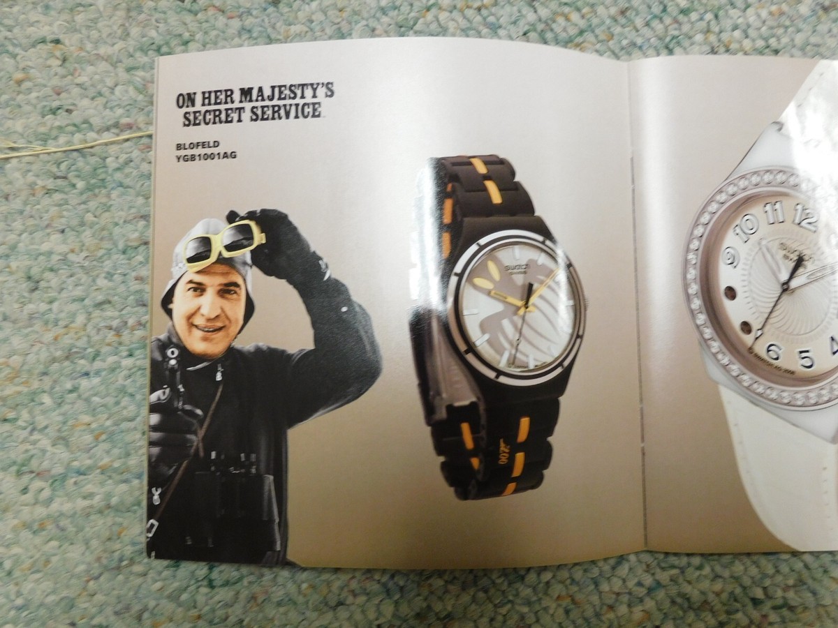 Swatch James Bond 007 Villains 2008 Blofeld OHMSS Majesty's Secret