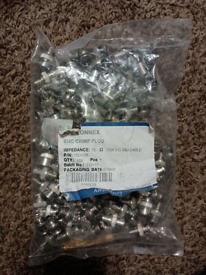 BNC Crimp Plug 100pcs