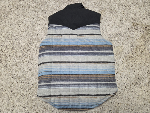 CINCH REVERSIBLE MENS QUILT LINED VEST SOUTHWESRTN STRIPED PRINT SZ S MULTICOLOR - Picture 7 of 17