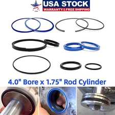 4.0" Bore x 1.75" rod cylinde Hydraulic Log splitter cylinder rebuild seal kit