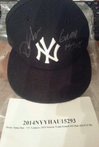 New York Yankees Team MLB Original Autographed Hats