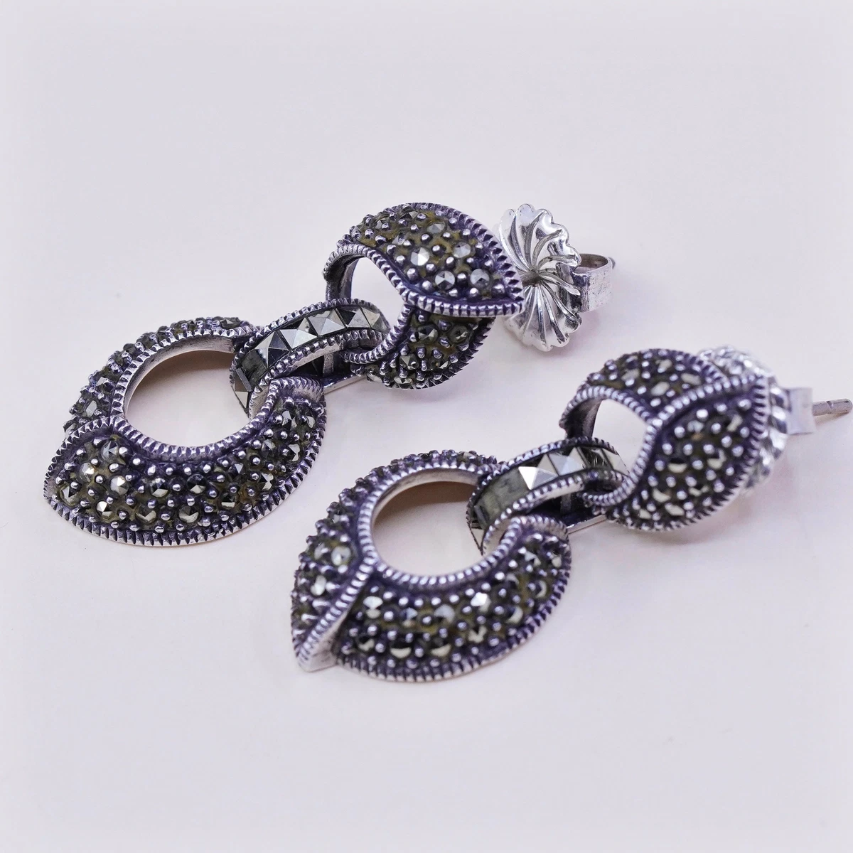 Judith jack marcasite earrings discount
