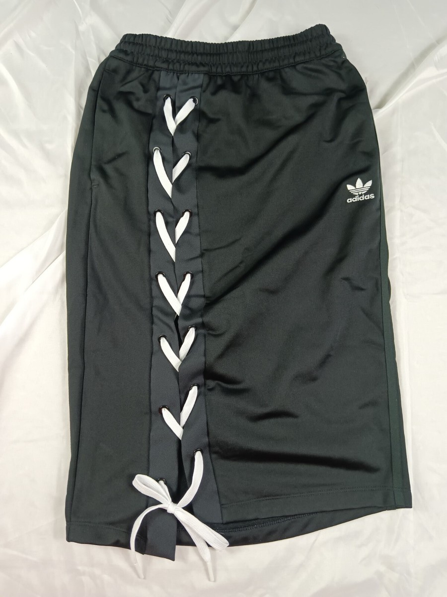 【Adidas コリア】 Y-3 3-Stripes Track Skirt Adidas Originals LACED Lace Up A-Line dress SKIRT Womens