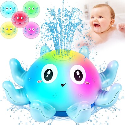 Baby Bath Toy, Octopus Spray Water Light Up Bath Toy, Automatic Induction  Water UK