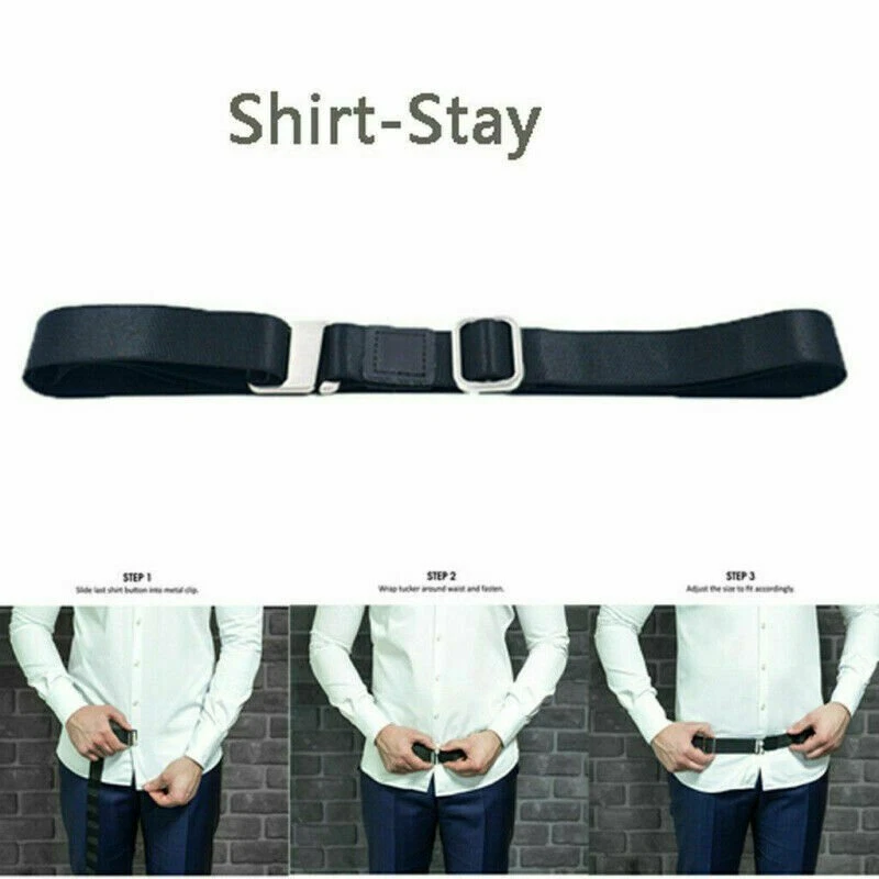 harmtty Unisex Adjustable Tuck Shirt-Stay Best Wrist Belt Holder Clothes  Accessories 