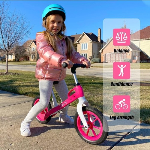 Liberry Toddler Balance Bike for 2,3,4,5 Years Old No Pedal Kids Bicycle PINK... - Picture 5 of 8