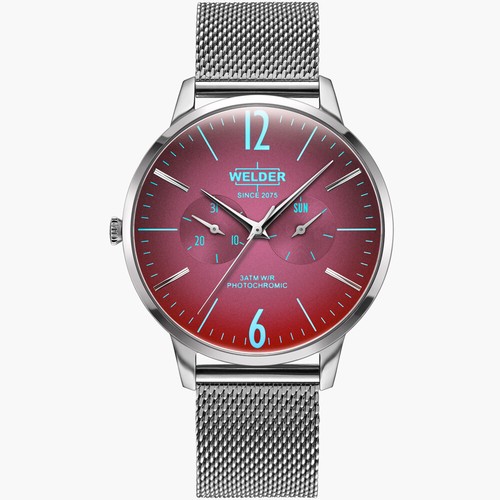 Orologio Welder Watch Slim WWRS404 UOMO maglia milanese 42mm Multifunzione  | eBay