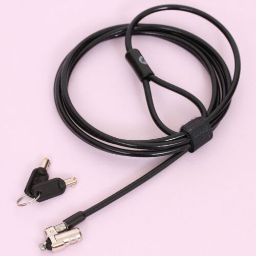Genuine HP 10mm Kensington Anti-Theft Laptop Security Cable Lock with 2x Keys - 第 1/3 張圖片