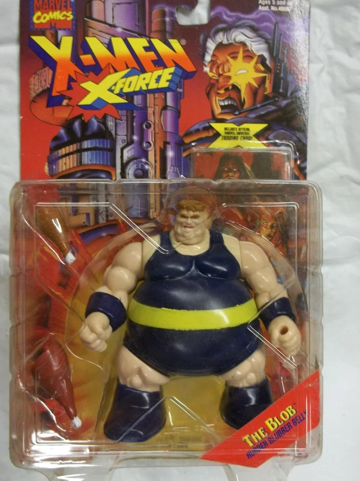 Toy Biz X 战警、X 战警、The Blob 公仔 带 Fleer Ultra X 战警交换卡 — 第 2/2 张图片