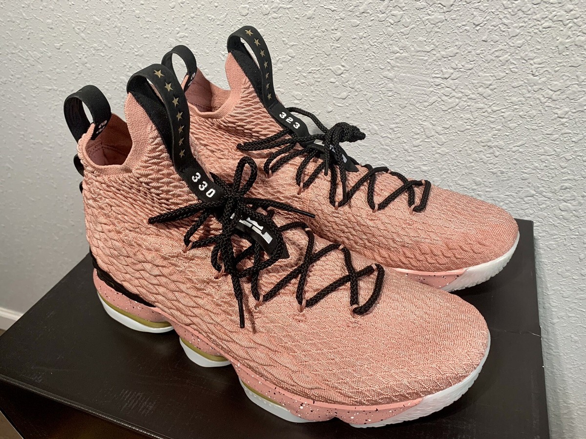 Nike Lebron James 15 PE PROMO SAMPLE Rust Pink Size 16 Nike Lebron James 15 PE PROMO SAMPLE Rust Pink Size 16