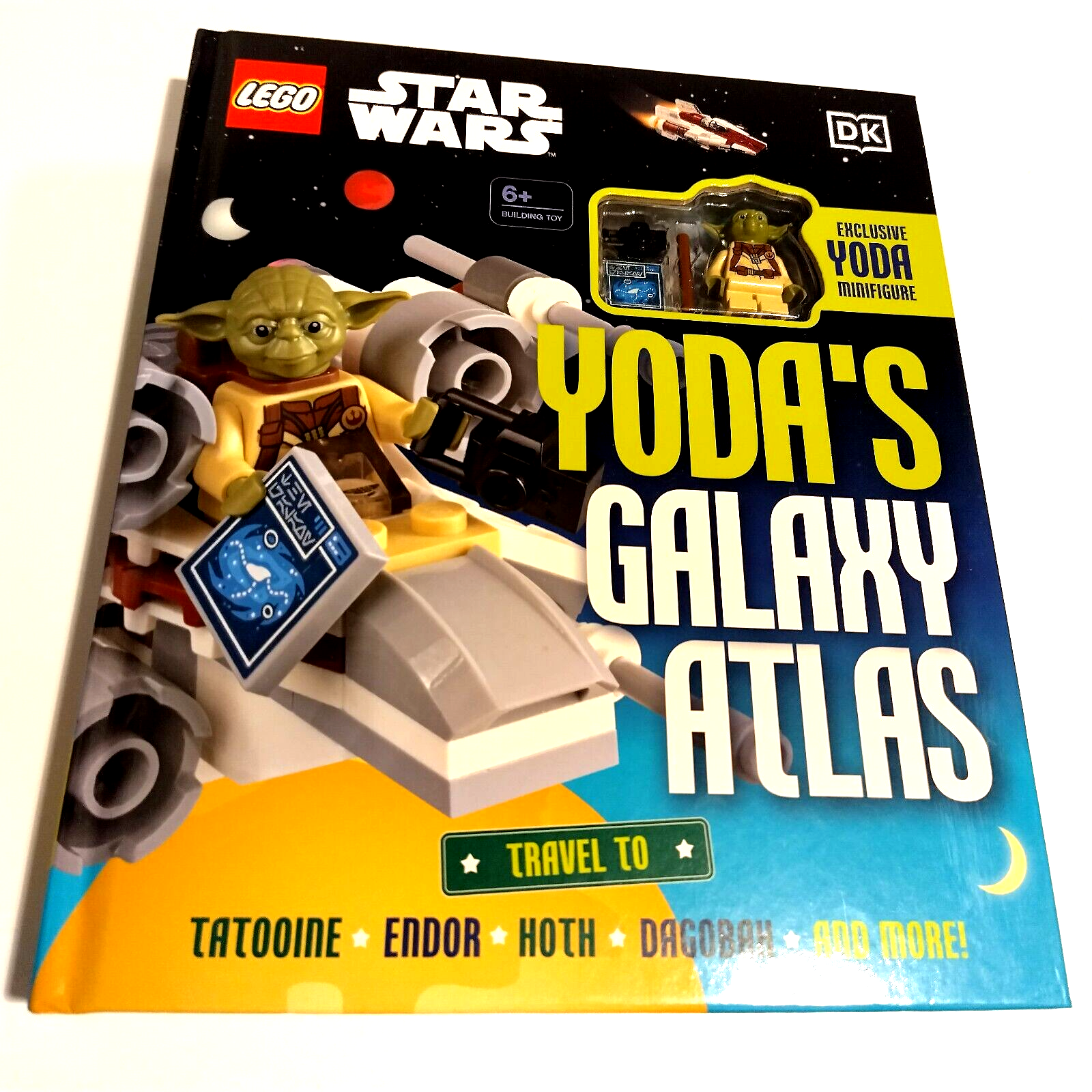 LEGO Star Wars Yodas Galaxy Atlas Book Exclusive Yoda Minifigure Jedi DK Disney