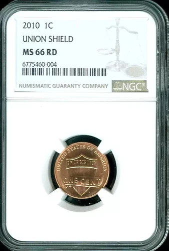 2010-P LINCOLN UNION SHIELD CENT PENNY NGC MS66RD BU UNC FIRST YEAR COIN #F
