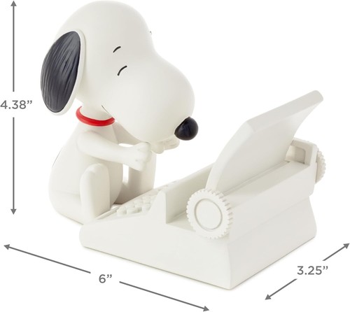 Snoopy Typewriter Phone Holder - Charming Resin Desk Accessory for Peanuts Fans - Picture 5 of 8