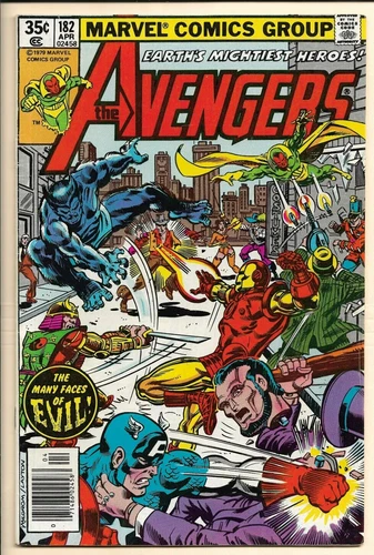 Avengers #182 VF/NM (1979) Newsstand! Captain America, Thor. John Byrne art!