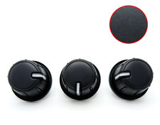 3x Knob Heater Control Panel Black For 2012-2015 Toyota Hilux Fortuner Innova