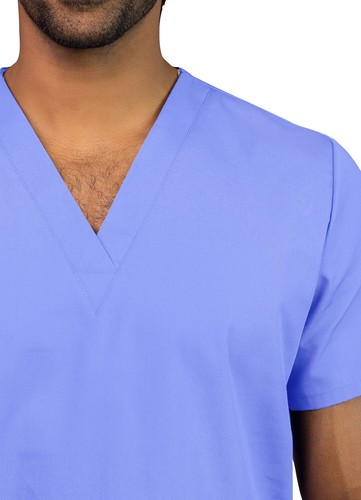 Adar Unisex Medical Nursing Workwear Uniform 2 Pocket V-Neck Scrub Top - Picture 53 of 62