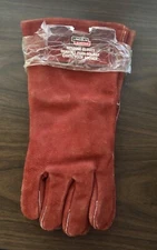 New Lincoln Electric Red Leather Welding Gloves KH643