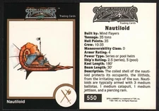 1991 TSR AD&D Gold Border Fantasy Art Card #550 Dungeons & Dragons ~ Spelljammer