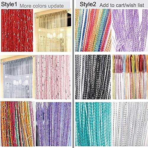 Door String Curtain Doorway Beads Curtains Hanging Room Divider Boho Door Tassel - Picture 2 of 4
