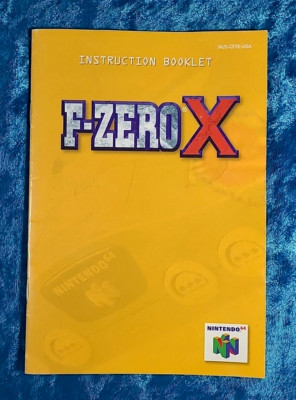 F-Zero X Instruction Booklet Nintendo 64 N64 Manual Only