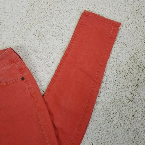 Vince Womens Size 26 Crop Skinny Ankle Jeans in Red Tomato Wash - Picture 3 of 8