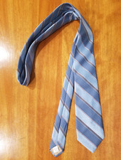 Austin Manor Neck Tie Adult Mens Blue Striped USA Made