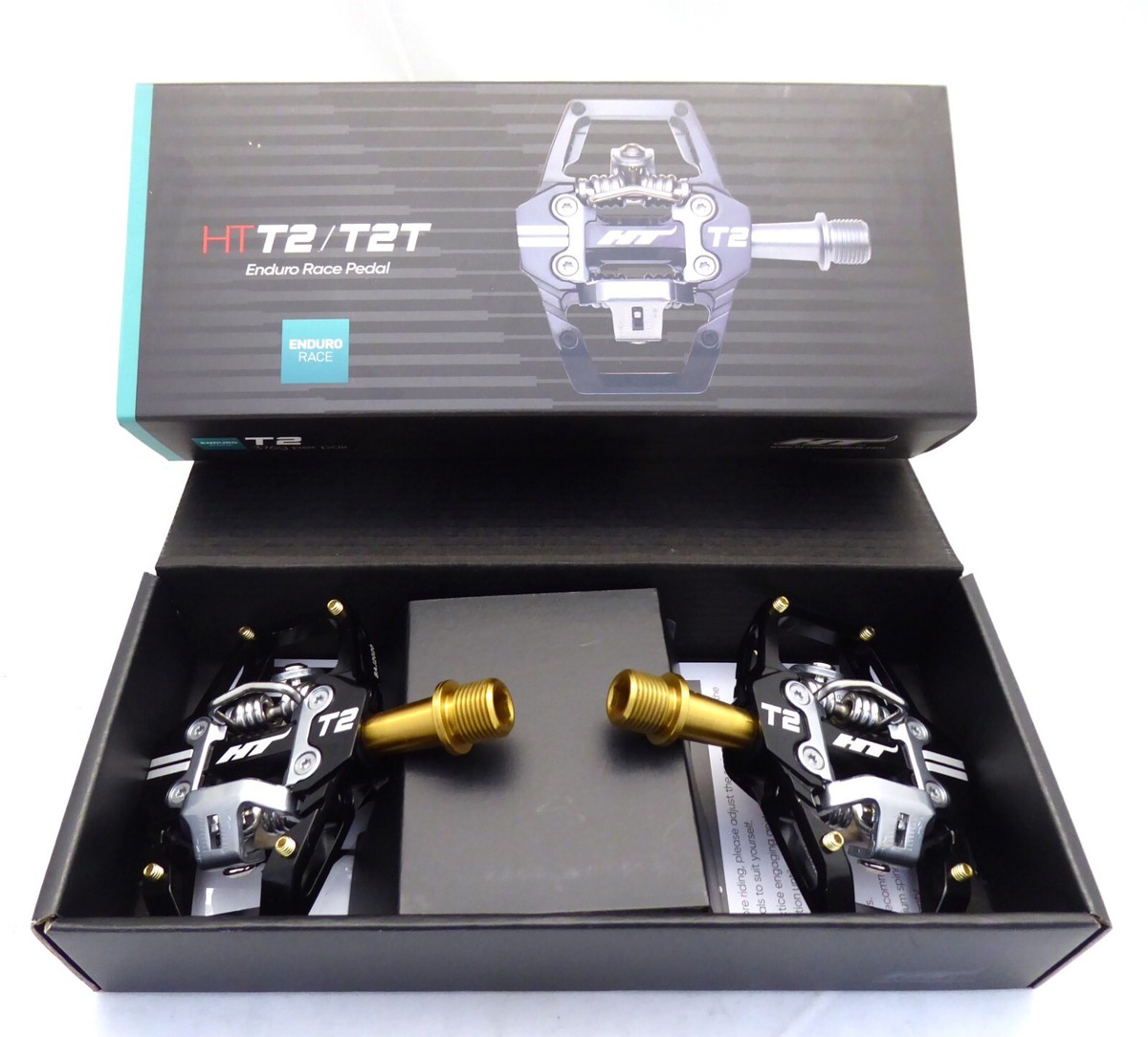 HT Pedals T2T Clipless Platform Pedals, Titanium - Black | eBay