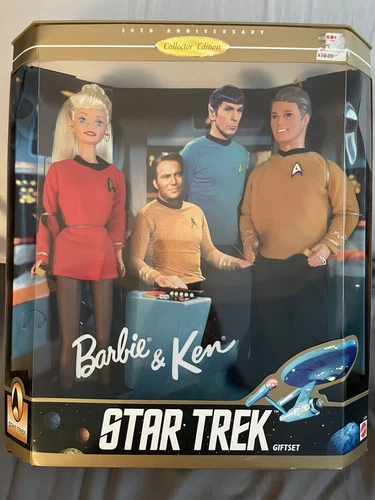 Vintage Mattel 1996 Barbie & Ken Star Trek 30th Anniversary Gift set