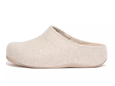 FITFLOP CIABATTE CLOG IN FELTRO MORBIDO DONNA INVERNO EH5 892 SHUV IVORY