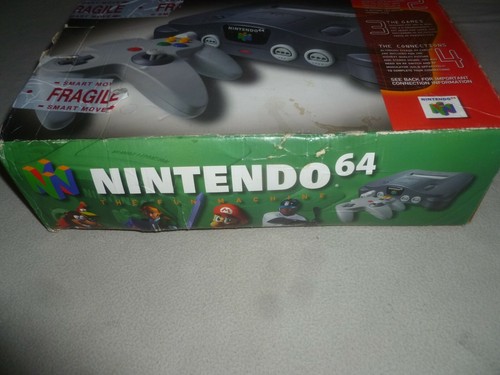 BOXED NINTENDO 64 N64 SYSTEM CONSOLE SET GREY NUS-001 VIDEO GAME CONTROLLER - Picture 9 of 11