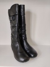 Josef Siebel Women's Naly 23 Black Smooth Leather Boots Size 38