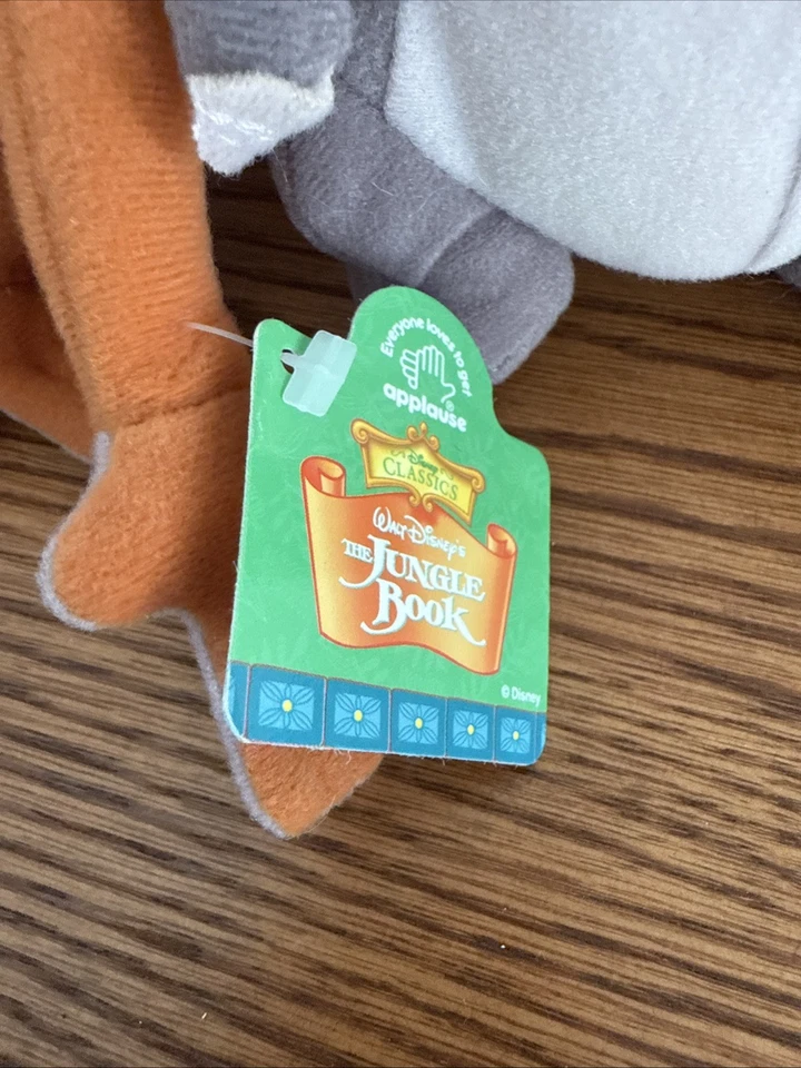 Mini bolsa de frijoles de felpa Baloo y aplausos de Louie de Disney con etiquetas Foto 2 de 4