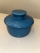 Butter Bell Crock Keeper Blue Porcelain Oven Safe Microwave Dishwasher Safe