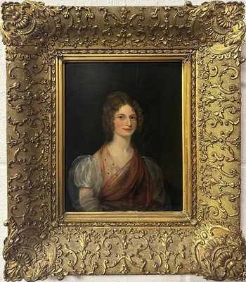Hopwood (British School) : Mary Jane May Of Broadgate House , Oil In Board, 1857