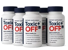 Toxic Off Body Vegan Detox  Wormwood, Tumeric, Celery, Gotu Kola, 150 Capsules 