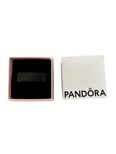 Pandora Small White Jewelry Gift Box Charm Ring Display Storage Box Only 2x2
