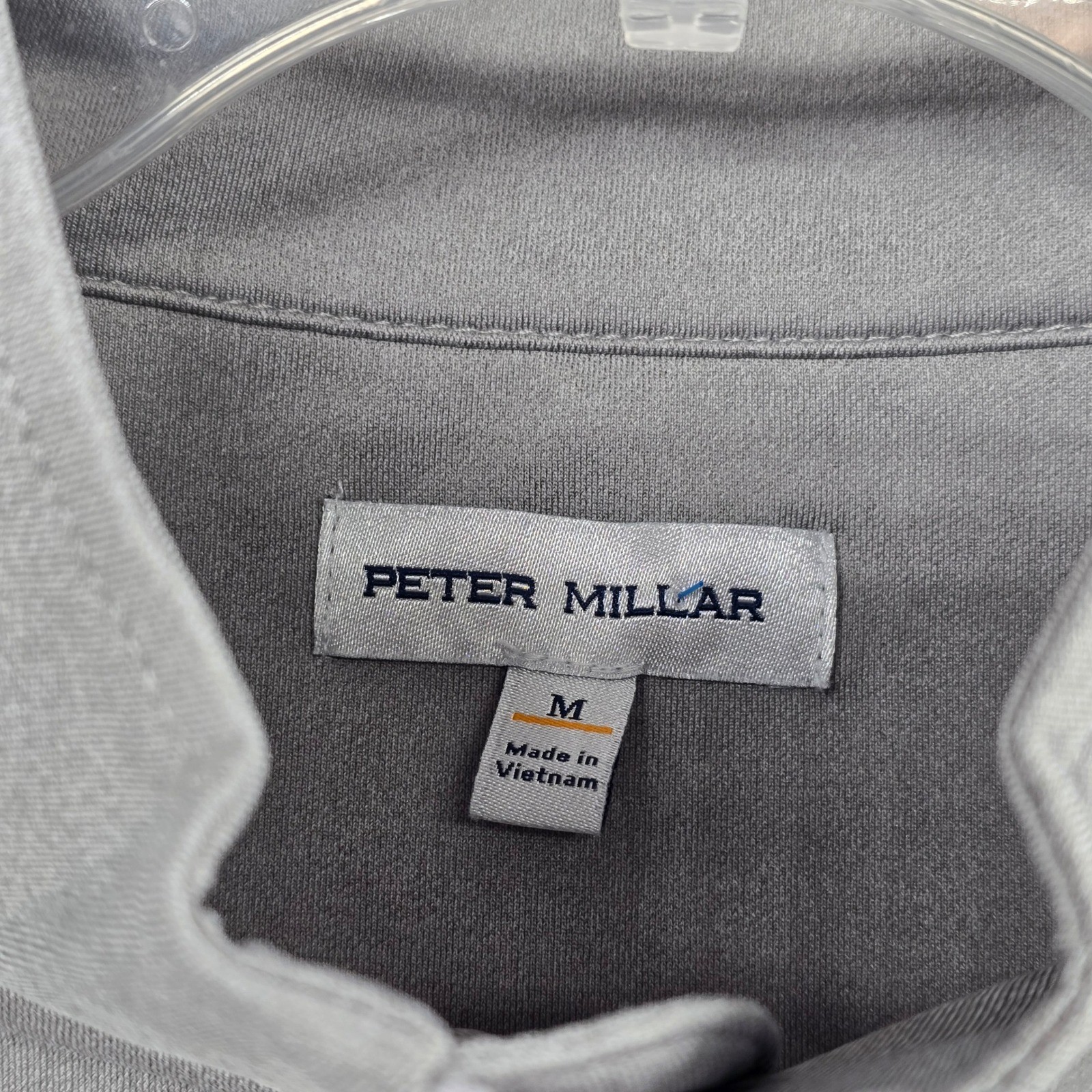 Peter Millar Size Medium Quarter Zip Pullover Gra… - image 7