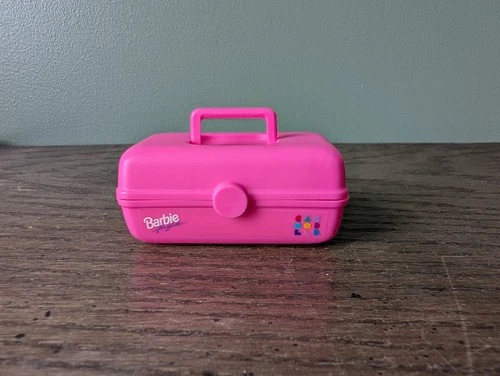 Barbie Caboodles Accessory Hot Pink Make Up Case for Doll 3" Vintage 1990's