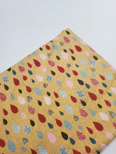 Basic Grey Fabric Mon Ami Raindrops Gold Mustard Moda Sew Quilt FAT QUARTER 