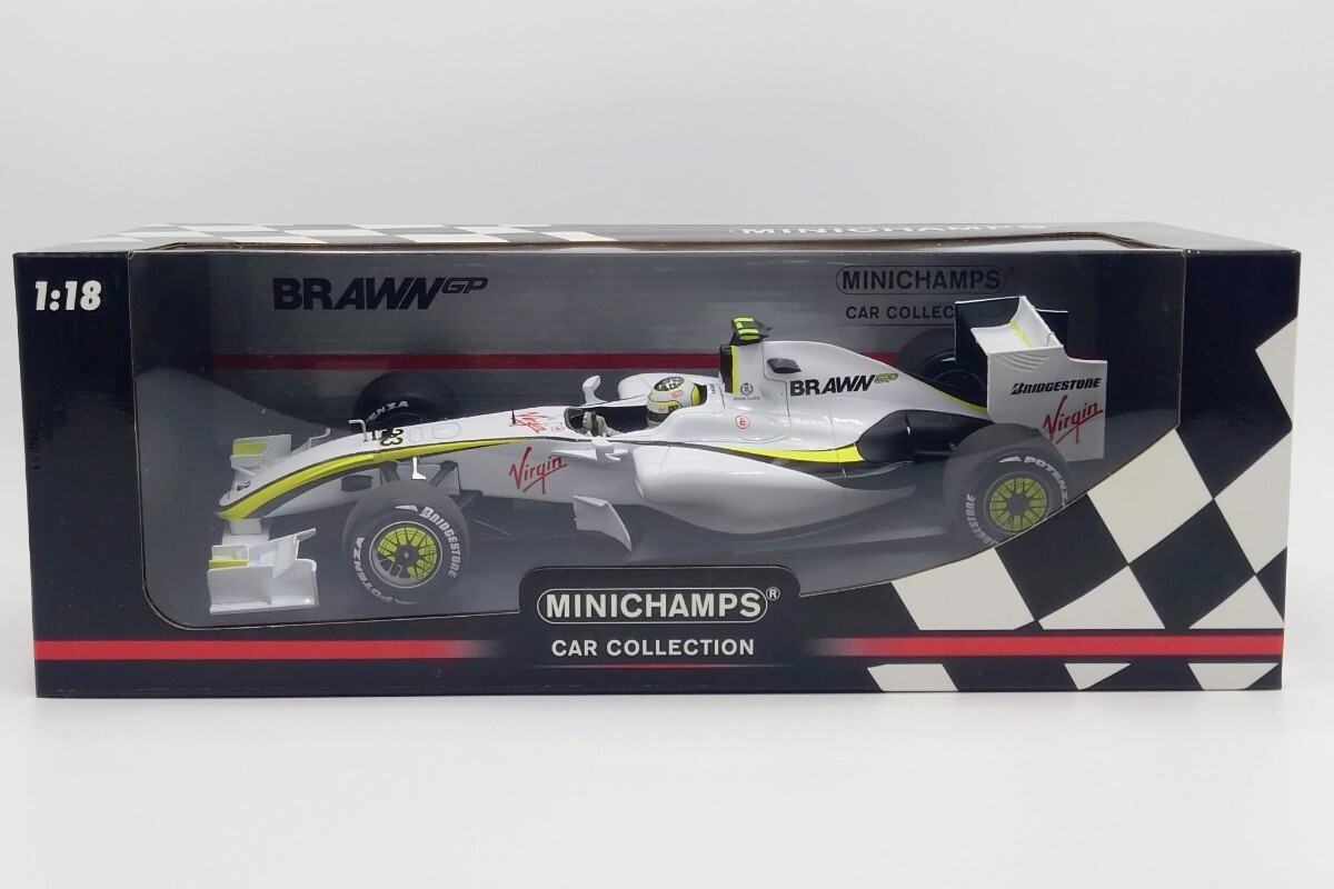 MINICHAMPS BRAWN GP BGP 001 1:18 限定版 MINICHAMPS 1:18 BRAWN GP BGP 001 JENSON BUTTON 2009 FORMULA