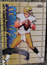 1997 Topps Chrome Measures of Greatness Brett Favre MG15 